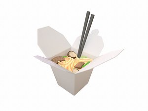 noodle box 3D model