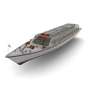 amsterdam cruise boat 3d 3ds