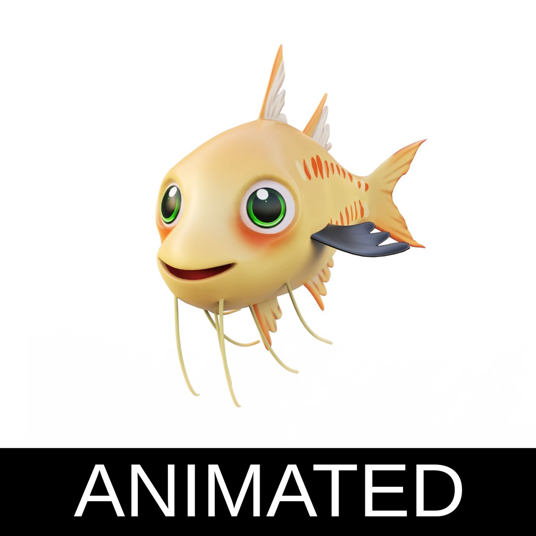 3D fish toon animation - TurboSquid 1585815