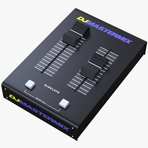 3D soundboard small table mixer model