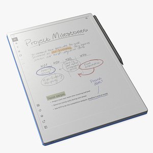 reMarkable Paper Pro with Stylus Open State Blue