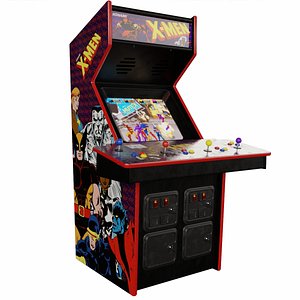 3D XMEN Arcade Cabinet Retro model