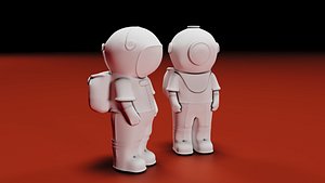 Astronaut 3D print model 3D model