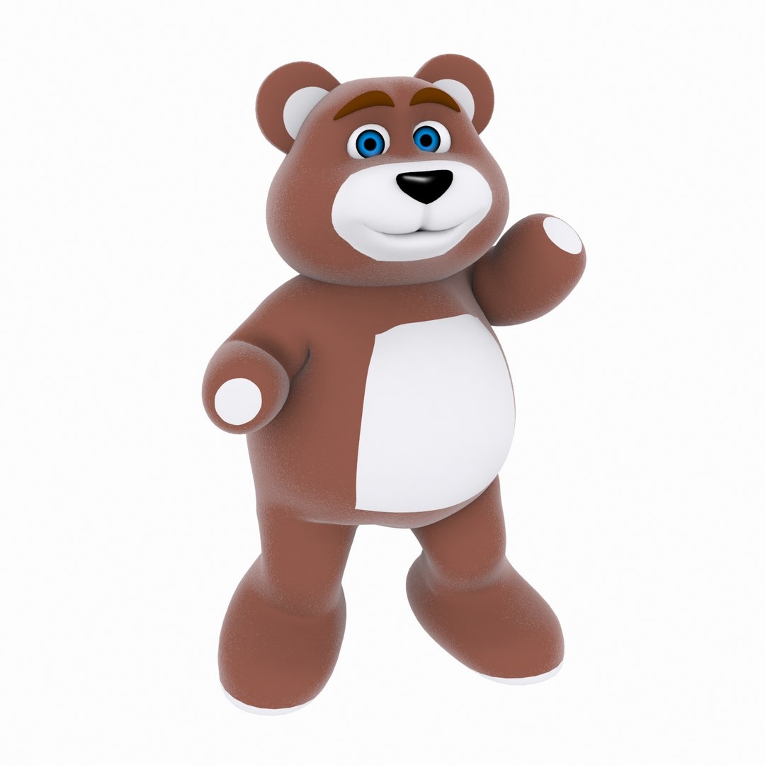 3d bear cartoon