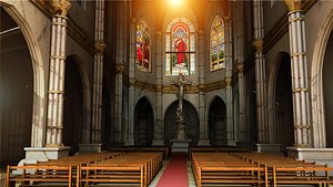 3D model church interior