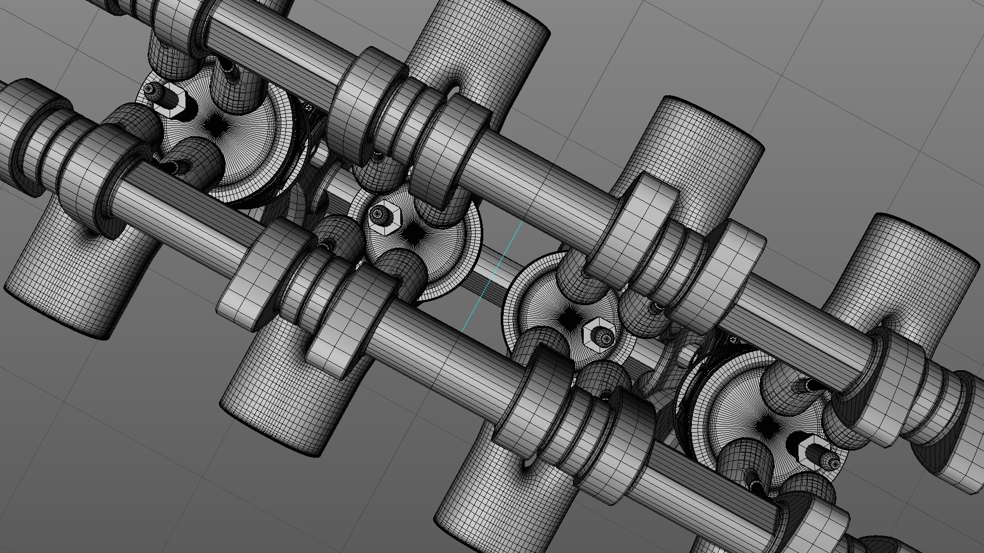 motor engine 3d 3ds