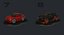 Cartoon car pack Low-poly