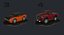 Cartoon car pack Low-poly