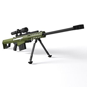 dwg barrett m82 rifle m82a1m