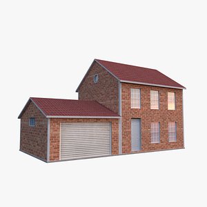 realistic garage - 3d model