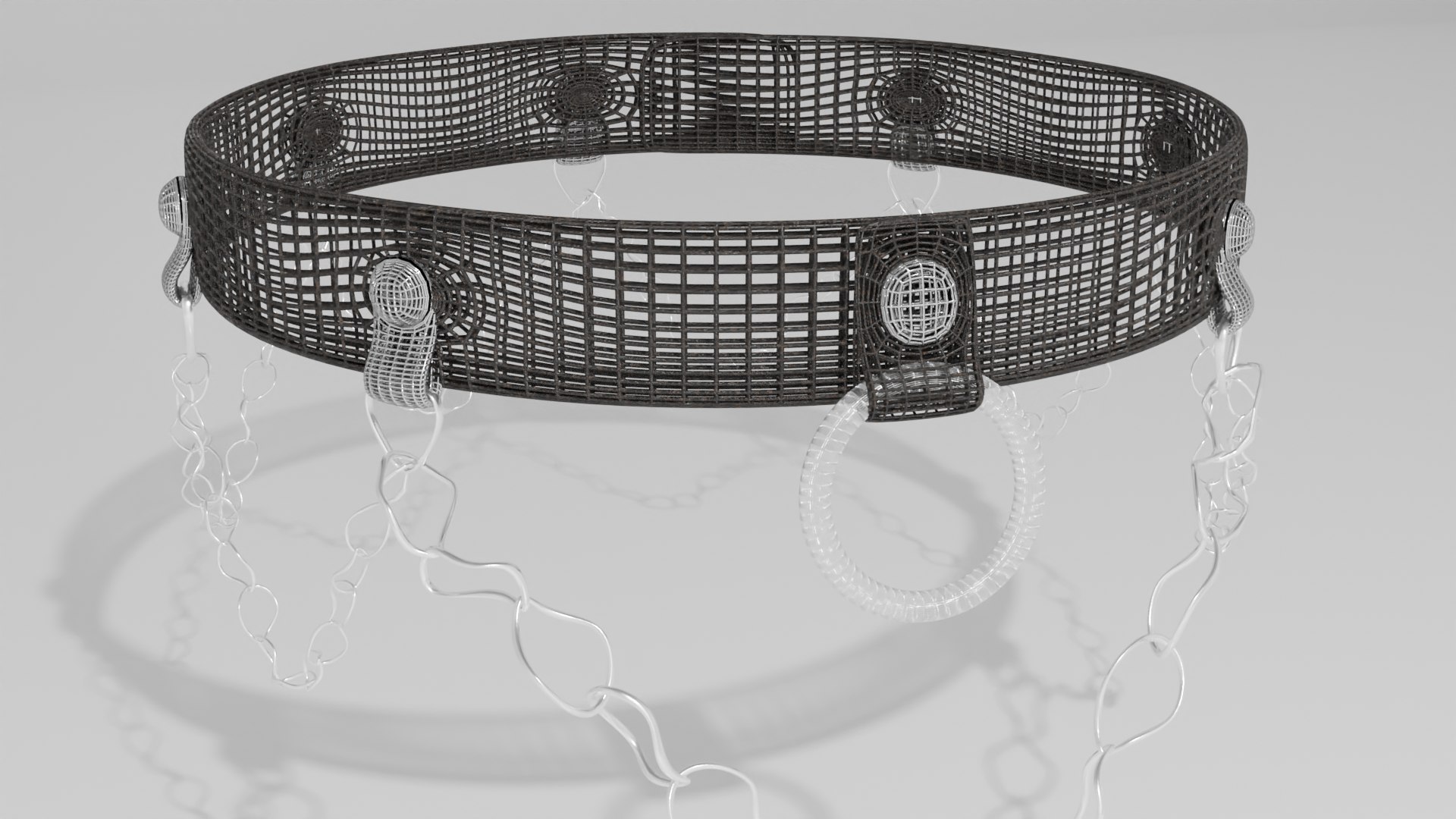Chain Choker Necklace 3D - TurboSquid 1887350