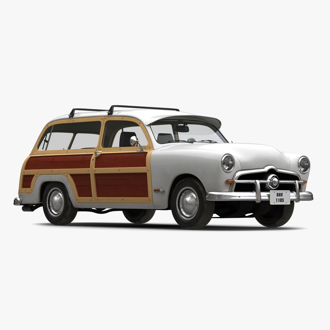 Generic Retro Car Simple Interior 3 3D model preview