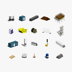 Construction Object Pack - Revit Family Collection 3D model