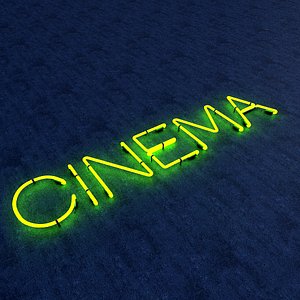 neon sign 3D model