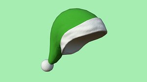 Santa Claus Hat 02 Green - Character Design Fashion