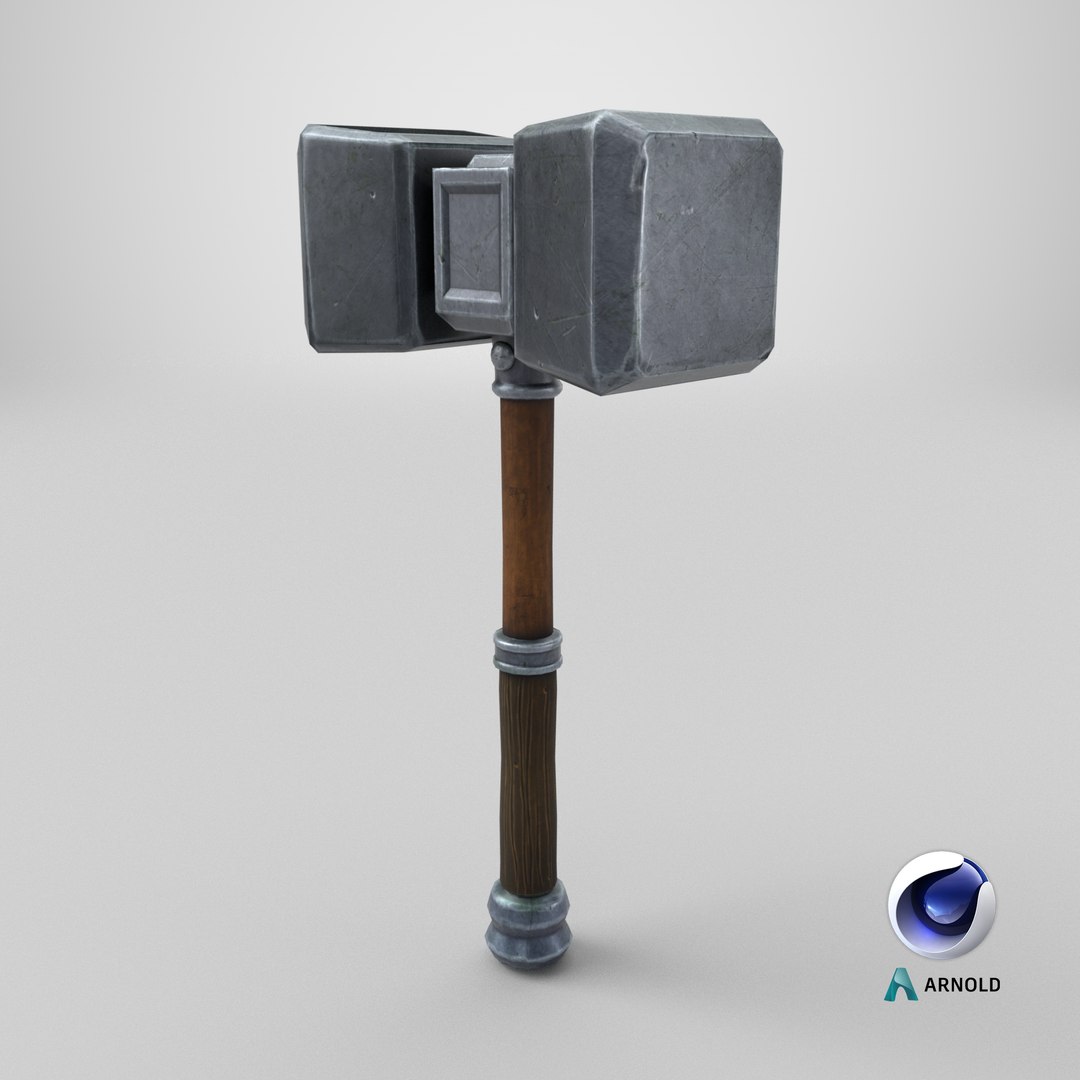 Stylized Hammer 3D model https://p.turbosquid.com/ts-thumb/kH/ZLlBWR/So/stemcell_cinema_4d_arnold_render/png/1699903530/1920x1080/fit_q87/65ad7ae342163c5cfcc4100c368d14d0c49f3533/stemcell_cinema_4d_arnold_render.jpg