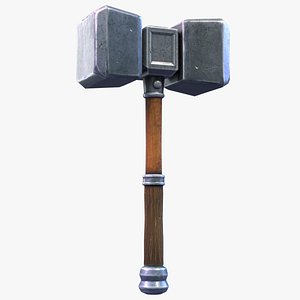 Stylized Hammer 3D model