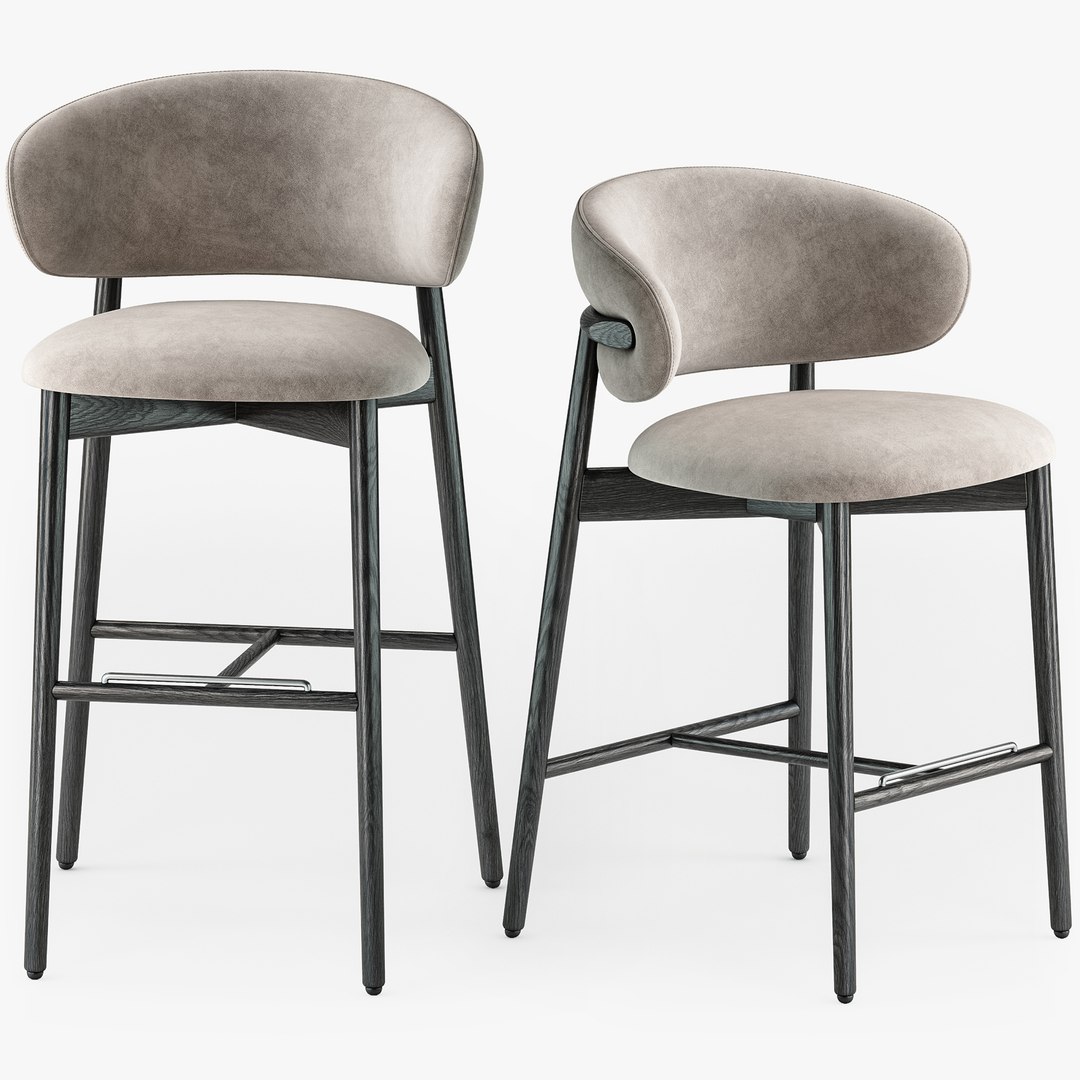 3D модель Деревянный табурет Calligaris Oleandro TurboSquid 1859332