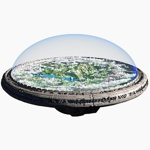 Sci-fi Ring Space Station 3D model