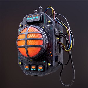 Sci Fi Signal Light 3D
