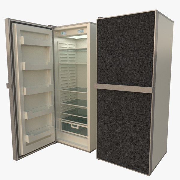 3d fridge interior blender model