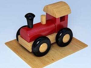 3d toy train model