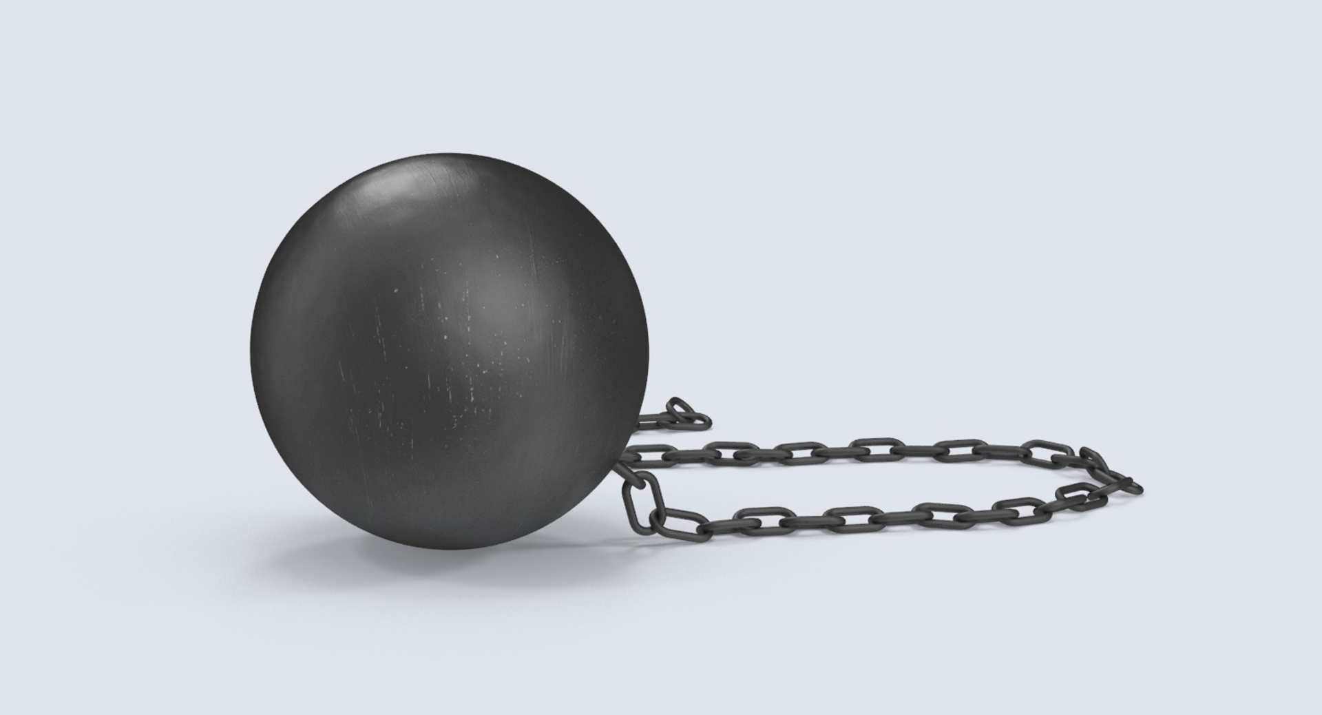 3d Model Of Broken Ball Chain