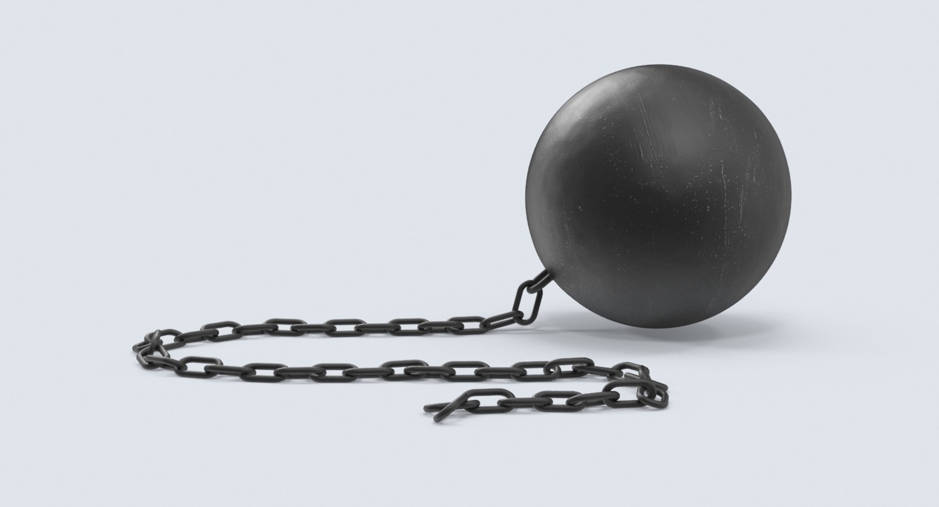 3d Model Of Broken Ball Chain
