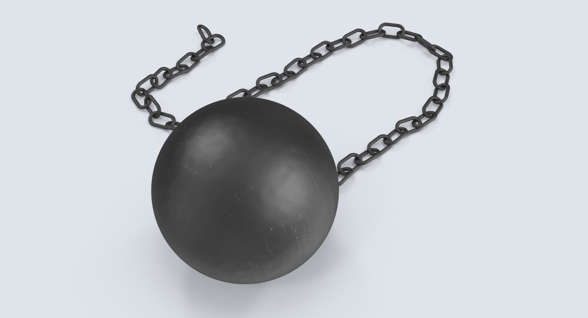 3d Model Of Broken Ball Chain