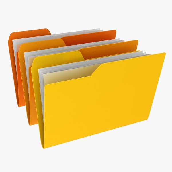 file folder 3d model