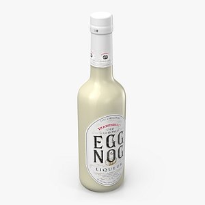 3D Traditional Eggnog Bottle model
