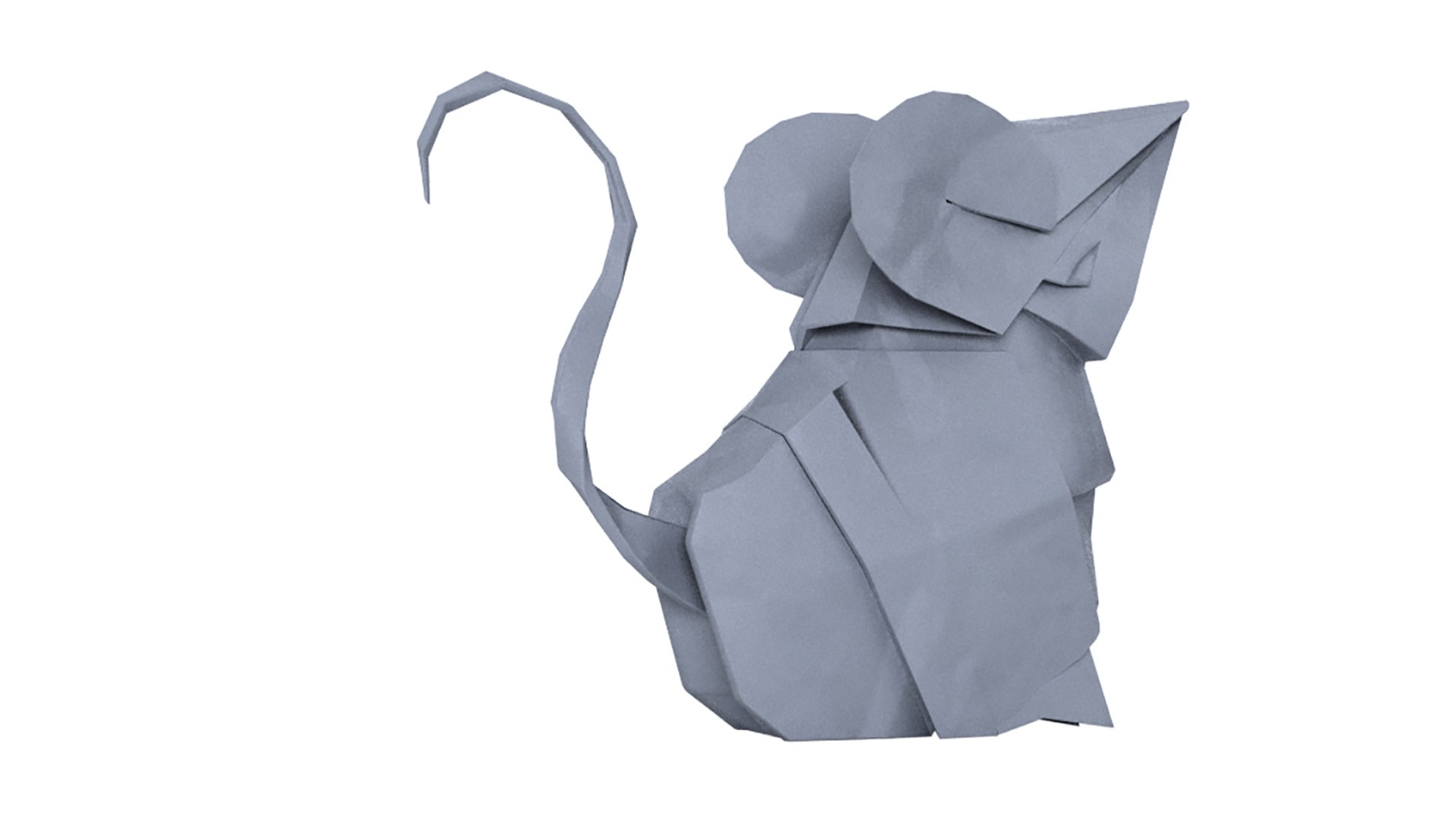 3D origami mouse model - TurboSquid 1455005