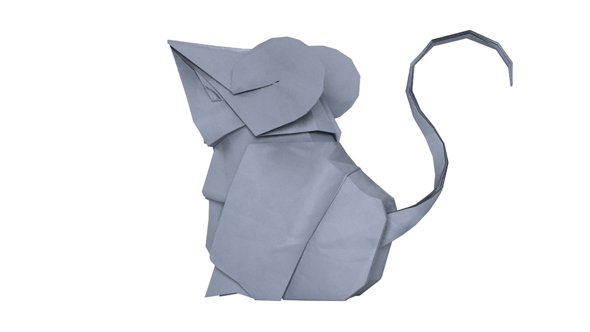 3D origami mouse model - TurboSquid 1455005