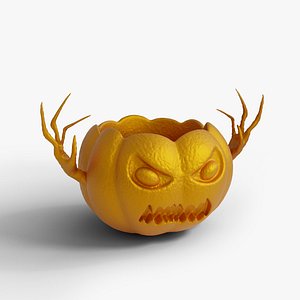 Halloween Pumpkin Planter 3D model