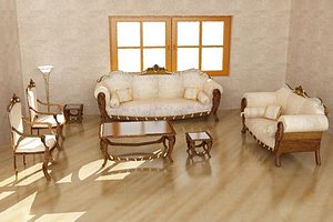 3ds max furniture group classical