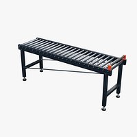 Gravity Roller Conveyor with End Stop 2300x540mm Configuration 09