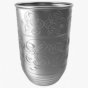 silver cup 3D model