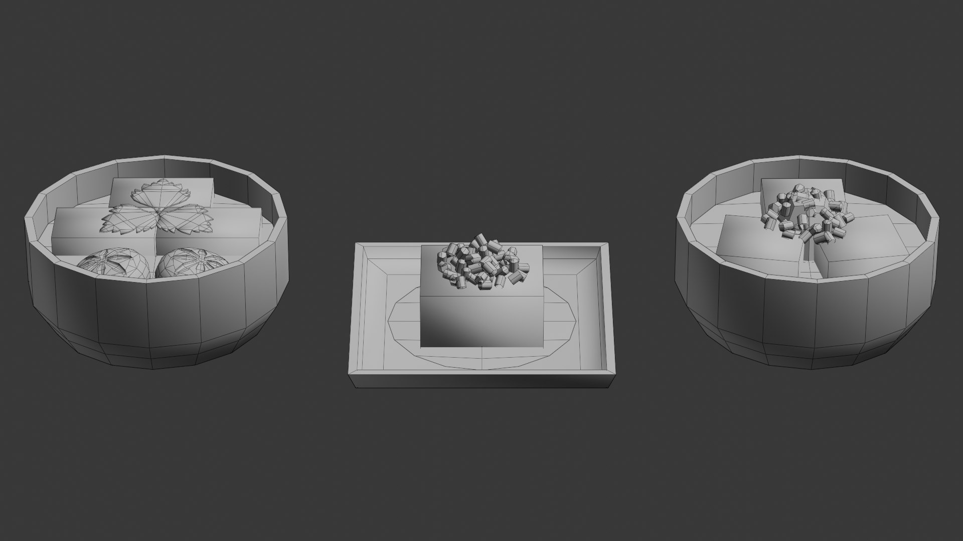 3D Low Poly Japanese Food Pack Model - TurboSquid 2393286