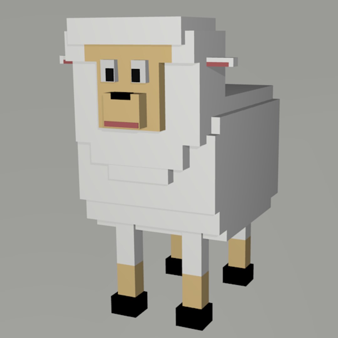 Sheep voxel 3D model - TurboSquid 1386351