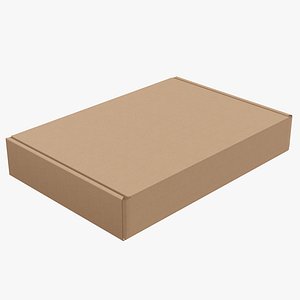 3D packaging corrugated cardboard model
