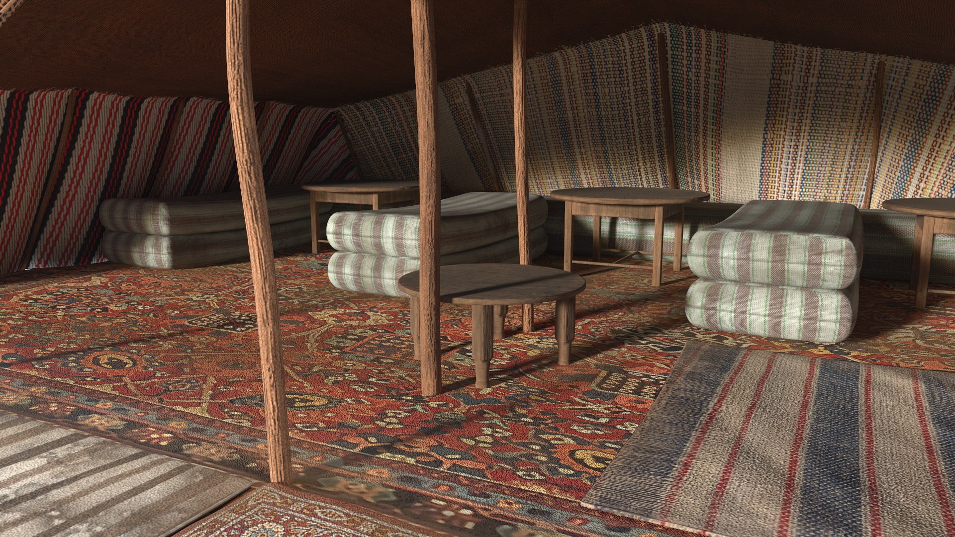 Traditional Bedouin Tent Model TurboSquid 2182921   Traditionalbedouintent3dmodel006 