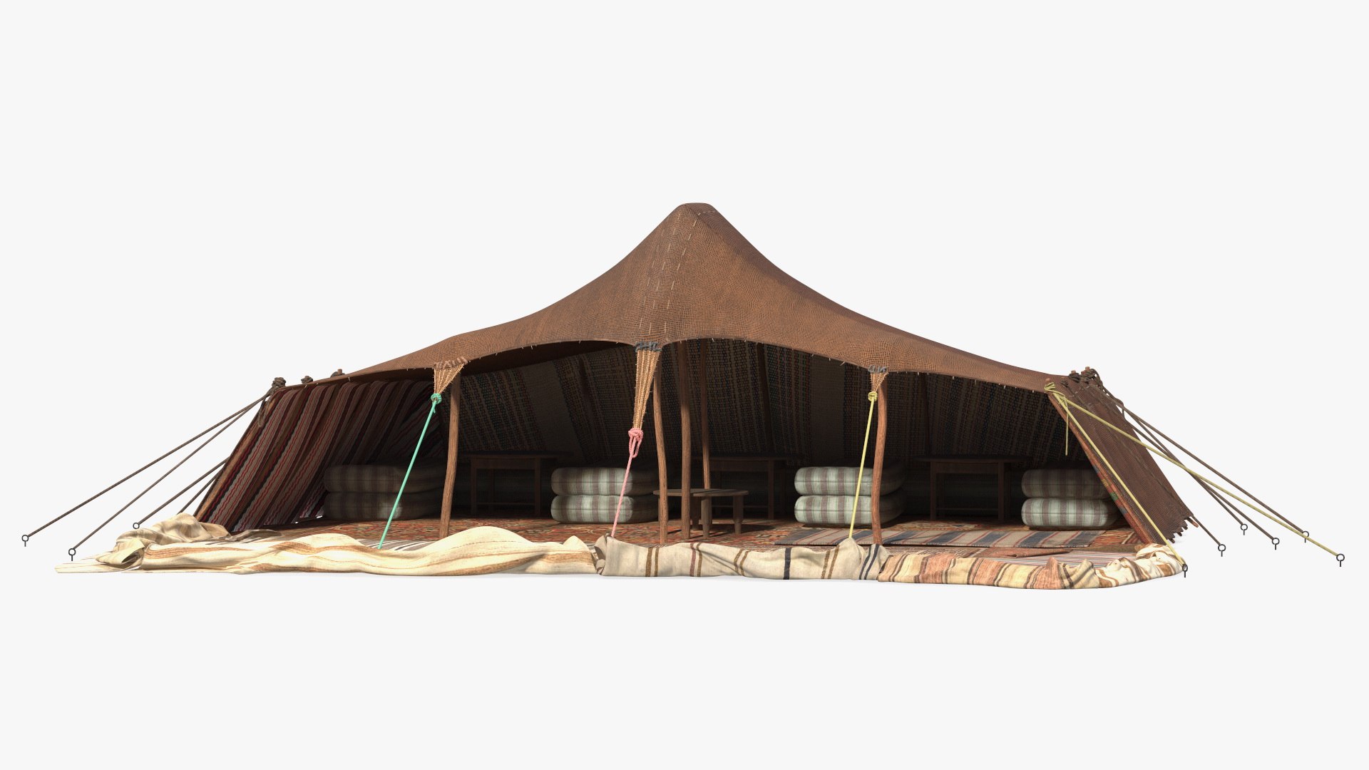Traditional Bedouin Tent 3D model preview