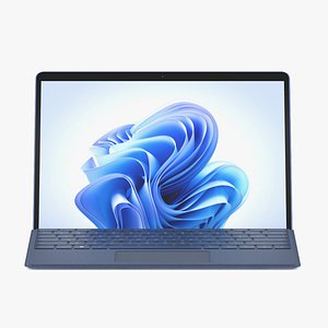 3D Microsoft Surface Pro 9 Blue model