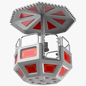 Red Detailed Ferris Wheel Cart