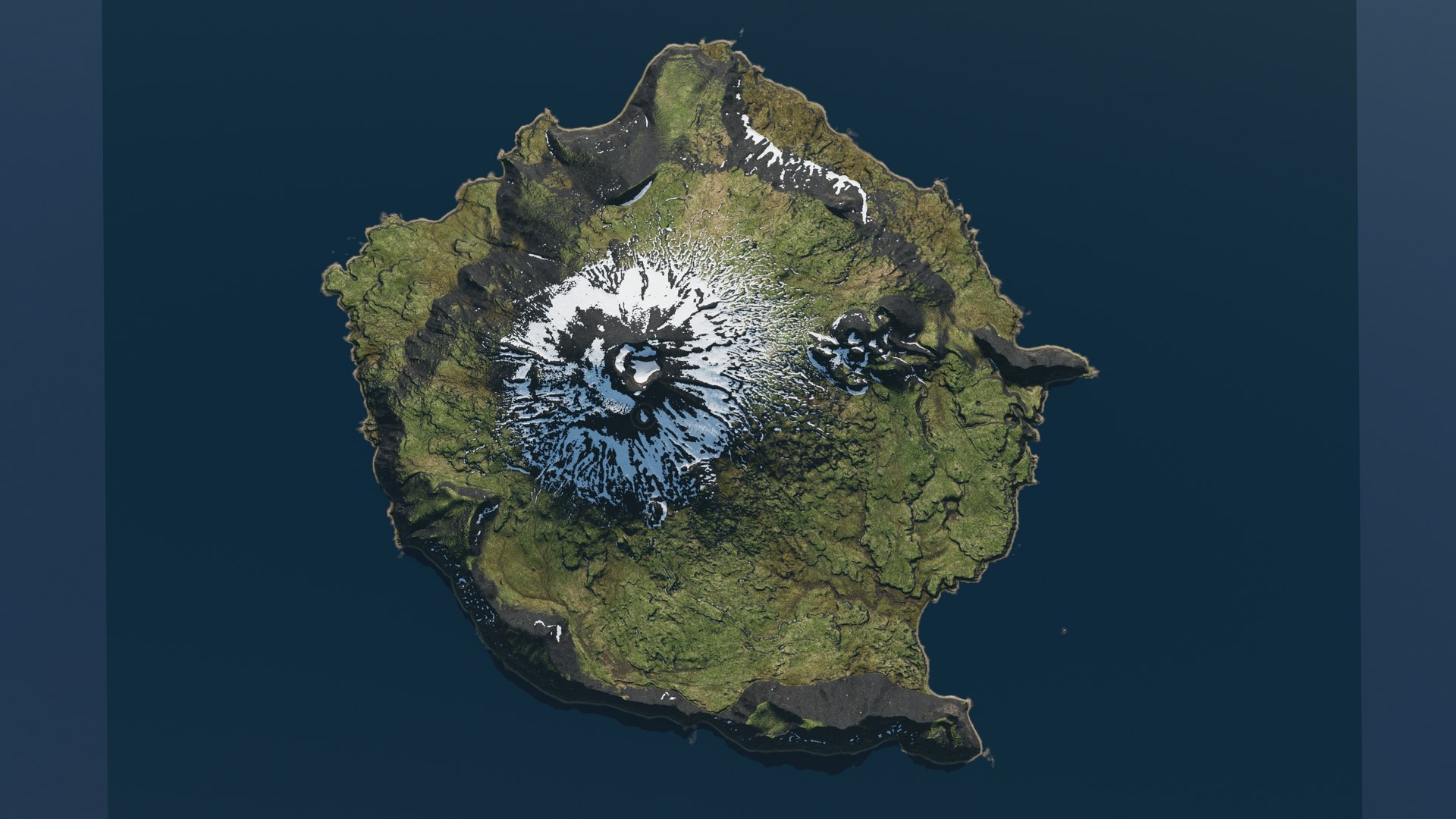 Snowy island volcano PBR landscape model https://p.turbosquid.com/ts-thumb/kI/6HUTMY/As/13_wm/jpg/1758102568/1920x1080/fit_q87/915bbcac41abba83f8e39797e04971063f342751/13_wm.jpg