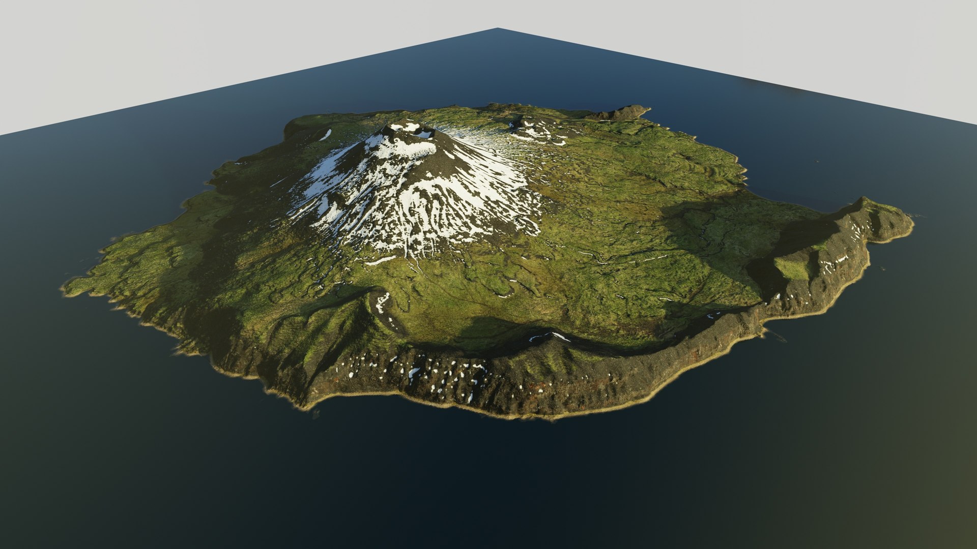Snowy island volcano PBR landscape model https://p.turbosquid.com/ts-thumb/kI/6HUTMY/De/11_wm/jpg/1758102565/1920x1080/fit_q87/3654b3f11585934ea9250175bb6fe47c93acfc28/11_wm.jpg