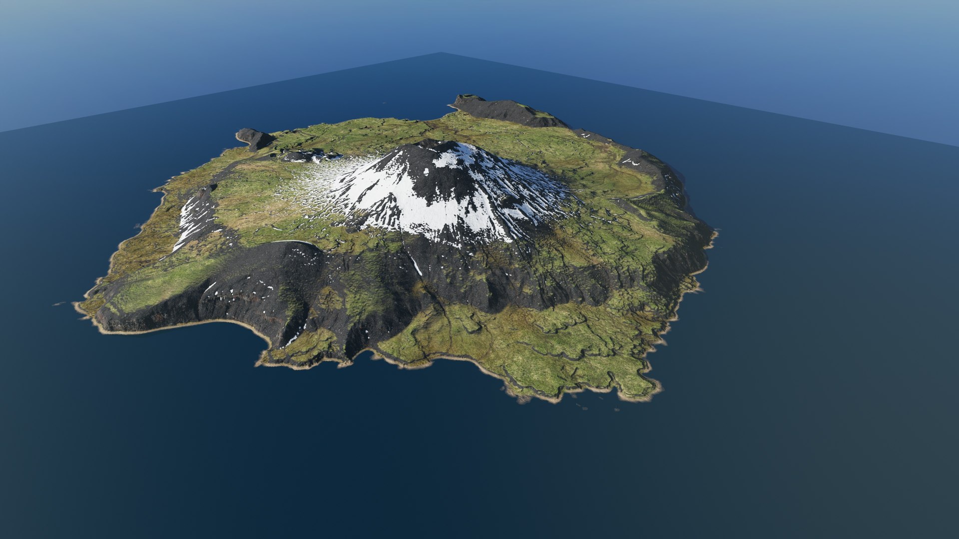 Snowy island volcano PBR landscape model https://p.turbosquid.com/ts-thumb/kI/6HUTMY/Zk/12_wm/jpg/1758102568/1920x1080/fit_q87/4009001a79c75655751c99c2e707f7b7f4ce47c6/12_wm.jpg
