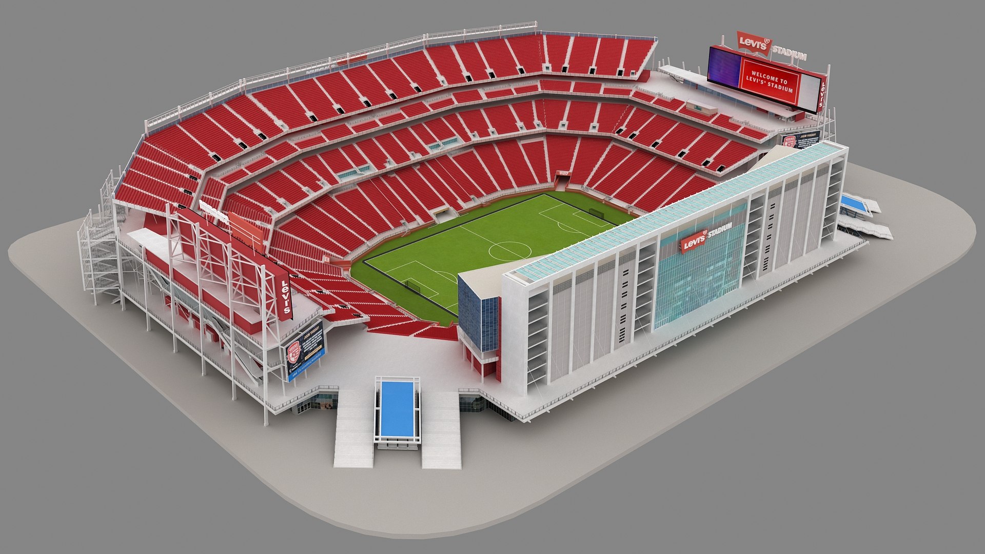 Levis Stadium California 3D model - TurboSquid 2103748