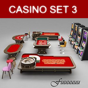 casino set 3 3d model