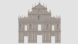 3D Ruins of Saint Paul Macau